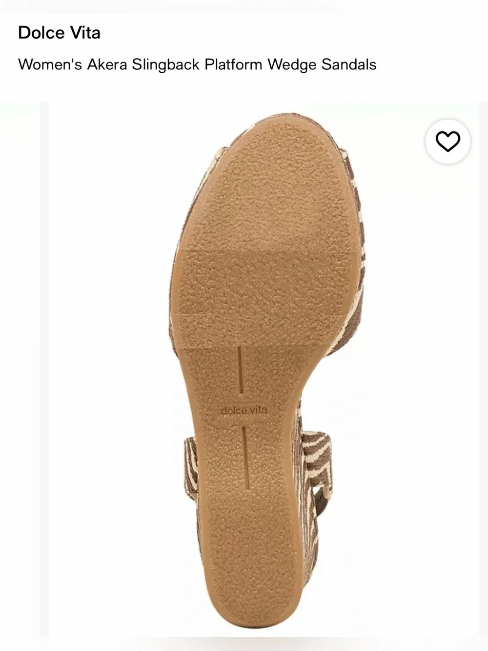 NWT Dolce Vita Akera Slingback Platform Wedge Sandals